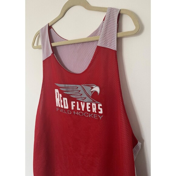 Augusta Sportswear Red Flyers Field Hockey Reversible Red White Jersey Sz L/XL - Picture 9 of 10